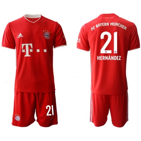Maillot de Foot Bayern Munich Lucas Hernandez 21 Enfant Domicile 2020-2021